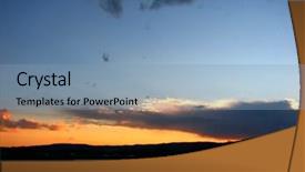  Presentation with sunset drinks - Colorful slides enhanced with gold coast australia - coomera sunset backdrop and a light blue colored foreground