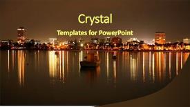  Presentation with melbourne - Audience pleasing presentation consisting of gold coast australia - view south melbourne at night backdrop and a tawny brown colored foreground