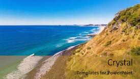  Presentation with queensland - Presentation theme having gold coast queensland australia background and a gold colored foreground