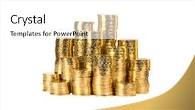  Presentation with gold investment - Presentation theme featuring young mother travelling with baby boy by train railway journey of a beautiful woman and her son background and a gray colored foreground