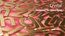  Presentation with red gold - Beautiful presentation featuring gold-colored-alphabets backdrop and a red colored foreground