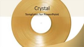  Presentation with white gold - Slides enhanced with gold colored record isolated background and a yellow colored foreground