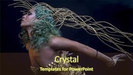  Presentation with green travel - Audience pleasing slide deck consisting of gold costume with handmade flourish backdrop and a tawny brown colored foreground