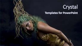  Presentation with fantasy tale - Slide deck enhanced with gold costume with handmade flourishes background and a wine colored foreground