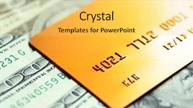  Presentation with vip - Presentation consisting of gold credit card on dollar background and a yellow colored foreground
