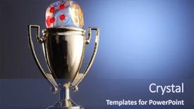  Presentation with gold trophy - Beautiful presentation theme featuring gold cup trophy and dice backdrop and a  colored foreground