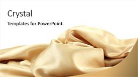  Presentation with rippled white silk - Presentation theme featuring gold curtains - beautiful silk drape isolated background and a white colored foreground