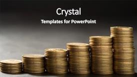  Presentation with functions of money - Beautiful slides featuring gold depot bank - many money backdrop and a  colored foreground