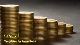  Presentation with roman columns money - Colorful PPT layouts enhanced with gold depot bank - many money backdrop and a  colored foreground