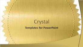  Presentation with clipping - Slide deck featuring gold-diploma-or-certificate-metal background and a yellow colored foreground