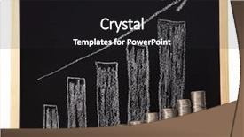  Presentation with school organization chart - Amazing presentation design having gold economic analysis - rising coin chart backdrop and a dark gray colored foreground