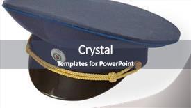  Presentation with civil engineering beton - Presentation theme consisting of gold embleme - cap with general civil cockade background and a  colored foreground