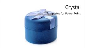  Presentation with brilliant gold - Slide deck consisting of gold engagement ring in box background and a white colored foreground