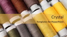  Presentation with children of color - PPT theme enhanced with gold factory - color sewing thread background and a  colored foreground