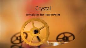  Presentation with close up shot - Beautiful slides featuring gold factory - extreme close up shot backdrop and a  colored foreground