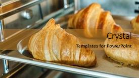  Presentation with factory - Amazing slide set having gold factory - pastry in the oven backdrop and a gold colored foreground