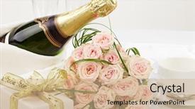  Presentation with holiday - Theme consisting of gold flower - holiday background background and a  colored foreground