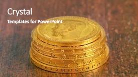  Presentation with russian - Presentation design enhanced with gold focus on nearest edge background and a  colored foreground