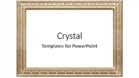  Presentation with gold frame - PPT theme having gold frame isolated on white background background and a white colored foreground