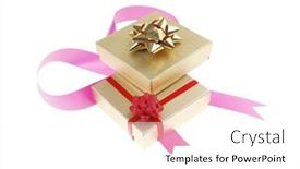  Presentation with pink gold - Slide deck with international food for dinner background and a lemonade colored foreground