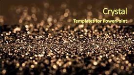  Presentation with shiny gold - Cool new slides with gold glitter - abstract shiny background backdrop and a tawny brown colored foreground