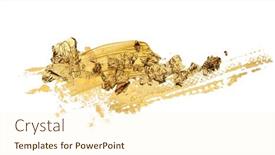  Presentation with metal bronze - PPT theme having gold-glitter-and-bronze-color background and a  colored foreground