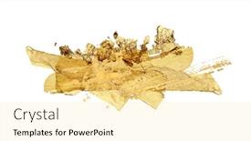  Presentation with gold glitter - Slides with gold-glitter-and-bronze-color background and a  colored foreground