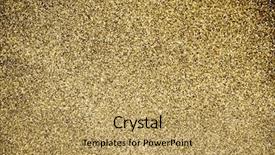  Presentation with gold glitter - Slide deck with gold glitter background background and a yellow colored foreground