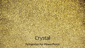  Presentation with gold glitter - PPT theme consisting of gold glitter background background and a  colored foreground