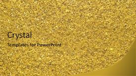  Presentation with gold glitter - Amazing PPT theme having gold glitter background backdrop and a gold colored foreground
