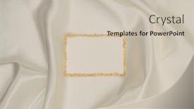  Presentation with gold glitter - Slides featuring gold-glitter-empty-canvas-paper background and a soft green colored foreground