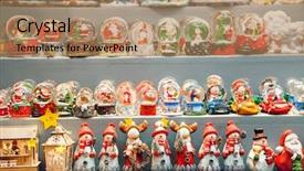  Presentation with triumph arch in innsbruck austria - Presentation theme enhanced with gold globe - christmas market stall in innsbruck background and a coral colored foreground