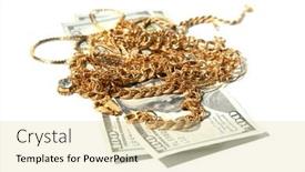  Presentation with jewelry gold - PPT layouts enhanced with gold-gold-jewelry-cash and a lemonade colored foreground
