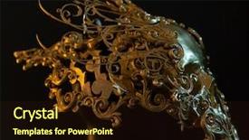  Presentation with skull - Amazing presentation design having gold golden skull made backdrop and a wine colored foreground