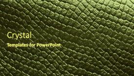  Presentation with reptile - Slides featuring gold-green-foil-paper-abstract background and a tawny brown colored foreground