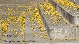  Presentation with ancient greek of stone - Beautiful presentation theme featuring gold grey - autumn print over the ancient backdrop and a  colored foreground