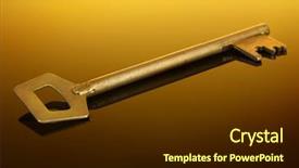  Presentation with house key - Beautiful theme featuring gold key from house backdrop and a wine colored foreground