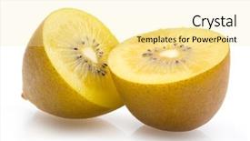  Presentation with kiwi - Cool new presentation theme with gold kiwi backdrop and a blonde colored foreground