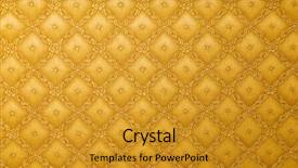  Presentation with floral abstract - Presentation theme featuring gold leaf - abstract floral background background and a gold colored foreground