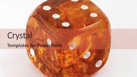  Presentation with 3d cube - Audience pleasing PPT theme consisting of gold life chance - amber cube macro isolated backdrop and a red colored foreground