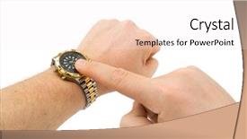  Presentation with racism white hands in modern - Presentation enhanced with gold man start - hands and sport watch isolated background and a  colored foreground
