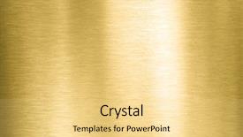  Presentation with texture - Beautiful slide set featuring gold metal brushed background backdrop and a blonde colored foreground