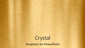  Presentation with metal - Cool new presentation design with gold metal texture backdrop and a yellow colored foreground
