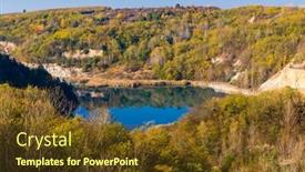  Presentation with gold mine - Slides consisting of gold-mine-near-village background and a tawny brown colored foreground