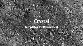  Presentation with sand - Beautiful PPT theme featuring gold minerals - texture of gray sand can backdrop and a dark gray colored foreground