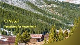  Presentation with independence - Beautiful theme featuring gold mining history - independence ghost town in colorado backdrop and a  colored foreground