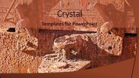  Presentation with abandoned - Presentation theme consisting of gold mining history - mine trolley in the old background and a  colored foreground