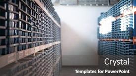  Presentation with gold mining - Cool new PPT theme with gold-mining-storage-rock-core backdrop and a dark gray colored foreground