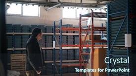  Presentation with gold mining - Slide set enhanced with gold-mining-storage-rock-core background and a wine colored foreground