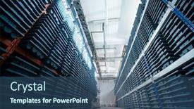  Presentation with gold mining - Colorful slide set enhanced with gold-mining-storage-rock-core backdrop and a ocean colored foreground